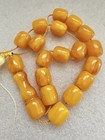 19 Antique Egg Yolk butterscotch Bakelite Beads Prayer Beads 40 12grams
