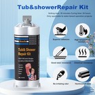 Professional White Bathtub Repair Kit - Permanent Fix For Chips  Cracks   Holes