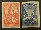 Travelstamps  1934 Argentina Stamps Scott  416-417 Commemorative Set Mint Mogh