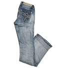 Rock Revival Betty B10 Mid-rise Boot Medium Wash Faded Blue Denim Jeans Women 25