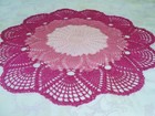 New Crochet Handmade Centerpiece Doily  In Shades Of Pink