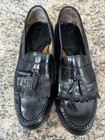 Vintage G h Bass   Co Weejuns Sz 11 5 Loafer Black Tassel Kiltie Dress Shoe Usa