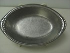 Wilton Armetale Scalloped Handle Oval Potato Plate  Matte Finish  356271  Nib