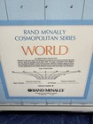 Vintage Rand Mcnally Cosmopolitan Series World Map Framed Large 32x50