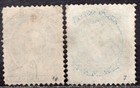 Nova Scotia Canada 1860 3 Stamp Sc    10 And 13 Used
