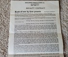 1938 Milton Berle Signed Royalty Contract Violins   Violets Irving Gordon Orig 3
