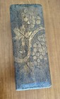 Antique Flemish Art Co  Ny Pyrography Wooden Burned Grape Design Box Signed