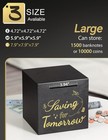 Piggy Bank For Adults Must Break To Access 7 9 Inch  Black With Pattern 