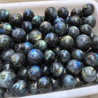 1pc Natural Rainbow Labradorite Sphere 45mm  Quartz Crystal Ball Gem Healing