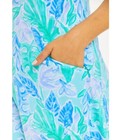Ibkul Allison Zip Mock Neck Short Sleeve Dress Jade Peri  Size S M L Xl Golf New