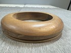 Antique Wood Hat Block Millinery Hatters Brim Mold Form 2 3 8 X 7 5 8 Display