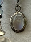 Vintage Rare Sterling Moonstone   Crystal Pendulum Divination Dowsing Pendulum