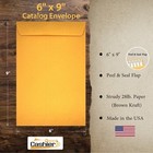 6  X 9  Catalog Envelopes  Open End  Sturdy 28lb  Kraft  Peel   Seal  400 box