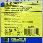 Square D Ac Magnetic Nema Size 1p Starter 8536scg2v02 120v 60hz
