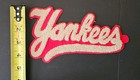 New York Yankees White Chenille W  Red Felt Vintage Sew-on Patch W  Bonus