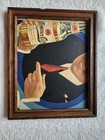 Country Club Beer Ad Print Sign Rare Wood Prohibition Breweriana Goetz Missouri 