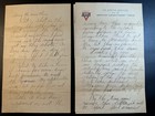 Wwi Us Aef Solder Letter Mentioning Gen  Pershing And Flu Shot March 1919 France