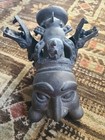 Antique African Bronze Cast Ceremonial Prestige Pipe Bamileke bamum Sculpture 