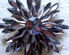 Star Shape Hair Comb  Vauxhall Glass -  No Us Import Fees