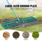 Lawn Leveling Rake 36 x10  Level Lawn Tool With 78  Steel Extended Handle