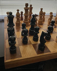 Giant Vintage Oversized Jumbo 10    Tall Kings Wooden Chess Set 31     Board
