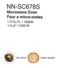 Panasonic 1 3 Cu ft  Countertop Steel Microwave Oven 1200w With Inverter Cooking