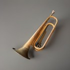 Ww1 Us Army Military Brass Bugle - Stamped Us Regulation Made In Usa