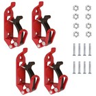 4pcs Shovel Holder For Truck shovel Mount For Roof Rack Adjusts Metal Rubber Axe