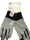 Nike Big Kid s Club Gloves Medium Grey black Fleece 2 0 Tech-touch New