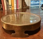 Vintage Brass Display Stand Base Pedestal Vase Pot Ginger Pot Round Footed 5 25   