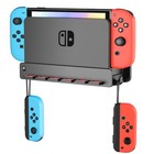 Wall Mount For Nintendo Switch Oled With 6 Game Card Holder And 2 Joy Con Hanger