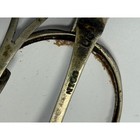 Antique Oval Eyeglasses Marked 20 Coin Sliding Temples Silver