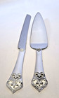 Hallmark Wedding Cake Knife   Server Set Rhinestone Elegance Hallmark Velvet Box