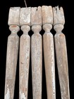 Vtg Lot 5 2x19 Shabby Spindles Arts   Crafts Porch Balusters Chic Old