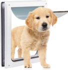 Pet Flap Door 2 Ways Locking Dog Wall Entry Pet Door With Transparent Flap