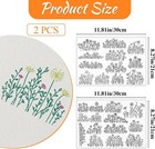 26 Piece Stick And Stitch Embroidery Paper Water Soluble Embroidery Patterns Sew