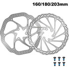 For Shimano Mtb Disc Brake Rotor 160 180 203mm Bicycle Road Bike Caliper 6 Bolt