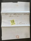 Agrome Mexico 1857 Fold Cover To Leon District Opt Monterey Signed Rare  6142