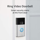 New Ring Video Wireless Doorbell - 1080p Hd Video  W  Motion Detection - Silver