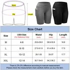 Women s Fitness Bike Shorts Stretch High Waist Leggings W pockets Workout Yoga