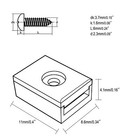 Evemodel 12pcs Ho Scale 1 87 Coupler Pocket Cover Coupler Box Lid With Screws