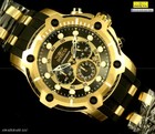 Brand New Invicta Men s 51 5mm Bolt Chronograph Black Dial Stainless Steel Watch