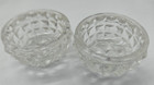 Vintage Lot Of 12 Clear Pressed Glass Open Salt Cellars