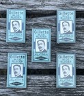 Lot Of 5 Packs Vintage Gillette Blue Razor Blades Sealed  25 Total Blades  Nos