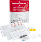 Blood Type Test System Complete Kit Test Strips Blood Type 10 Blood Types