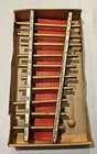 Antique Zellophone Xylophone Musical Instrument Original Box Wood Copper Guc