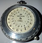 Rare Antique Working 1920   s Gofskor Mechanical Golf Score Keeper - Silver Plate2