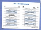 1995 Detroit Lions Football Pocket Schedule - Barry Sanders -miller Lite