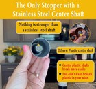 Wine Stoppers Set Of 2 - Stainless Steel Wine Bottle Stopper With Silicone Seal