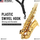 Focusound Upgraded Length Tenor Saxophone Neck 17    22 8   43 2cm   58cm   Black